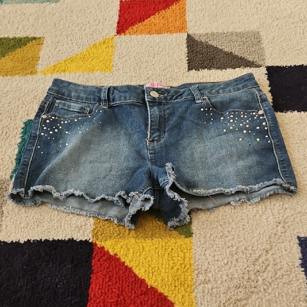 Candie's Blue Jean Shorts with Rhinestone Accents Size 11